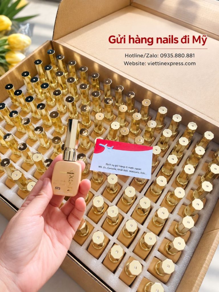 Gửi hàng nails đi Mỹ tại TPHCM - Nhận sơn gel, dụng cụ và thiết bị nail