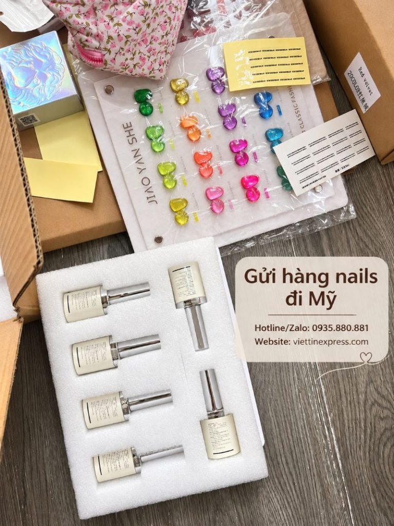 Gửi hàng nails đi Mỹ tại TPHCM - Nhận sơn gel, dụng cụ và thiết bị nail