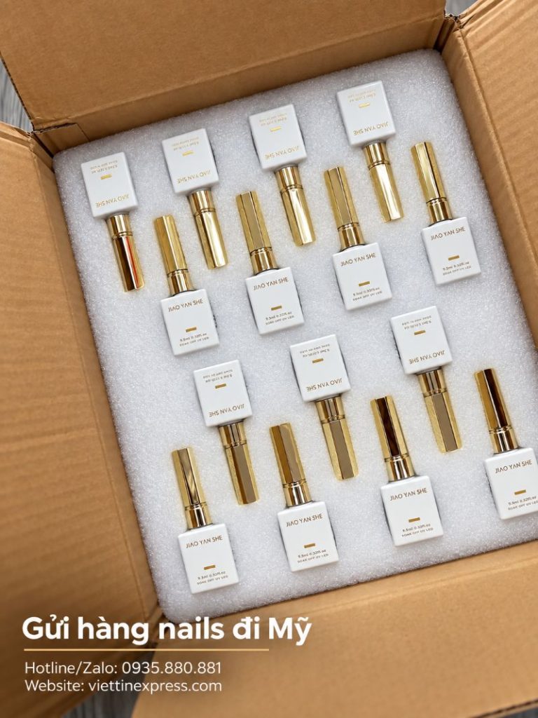 Gửi hàng nails đi Mỹ tại TPHCM - Nhận sơn gel, dụng cụ và thiết bị nail