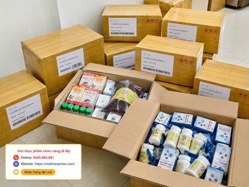 Gửi thực phẩm chức năng đi Mỹ