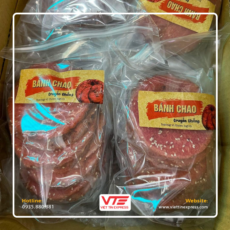 Gửi bánh gạo đi Mỹ