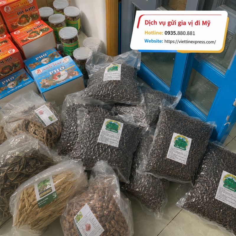 Dịch vụ gửi gia vị đi Mỹ an toàn, đúng quy định