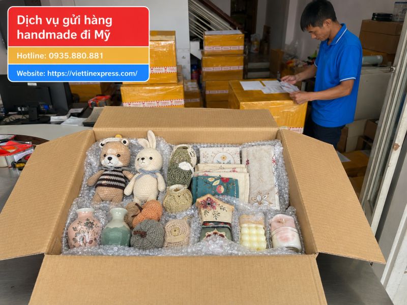 Gửi hàng handmade đi Mỹ