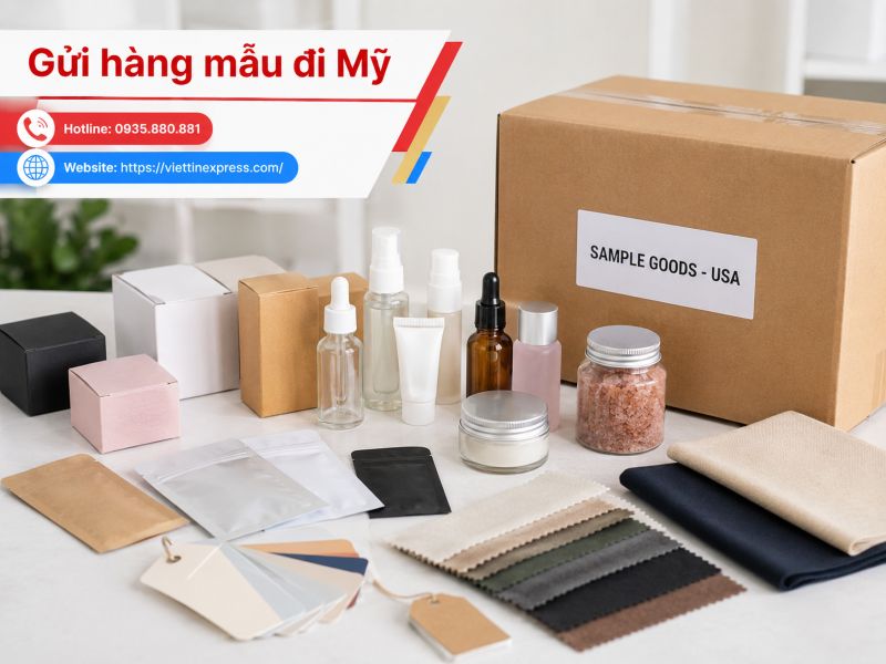 Gửi hàng mẫu đi Mỹ