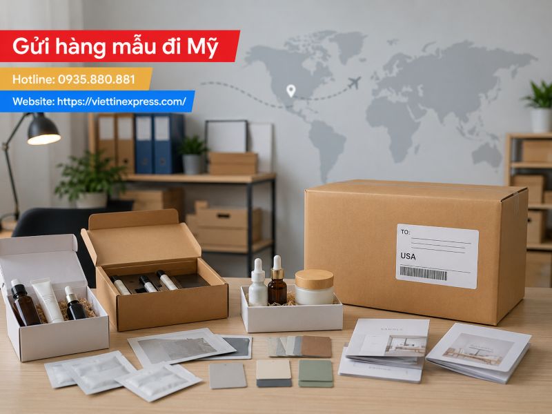 Gửi hàng mẫu đi Mỹ
