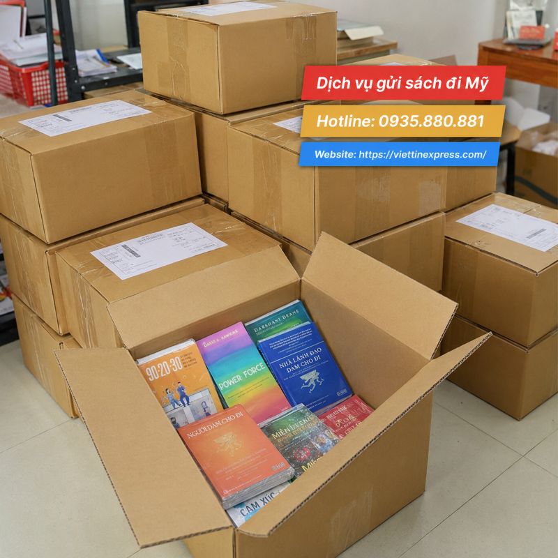 Gửi sách đi Mỹ nhanh chóng, đóng gói chắc chắn