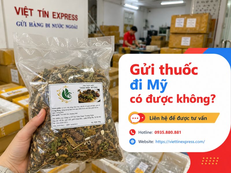 Gửi thuốc đi Mỹ