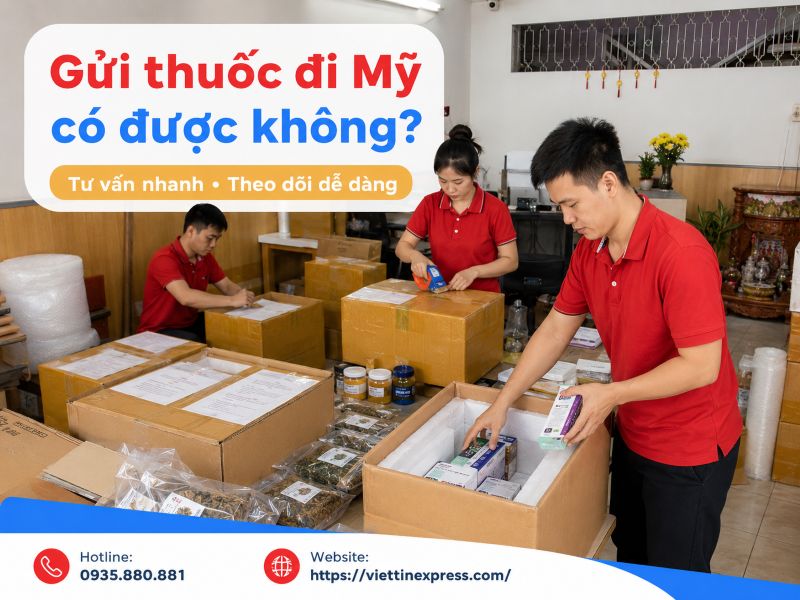 Gửi thuốc đi Mỹ
