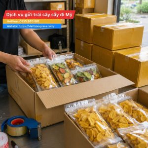 Gửi trái cây sấy đi Mỹ